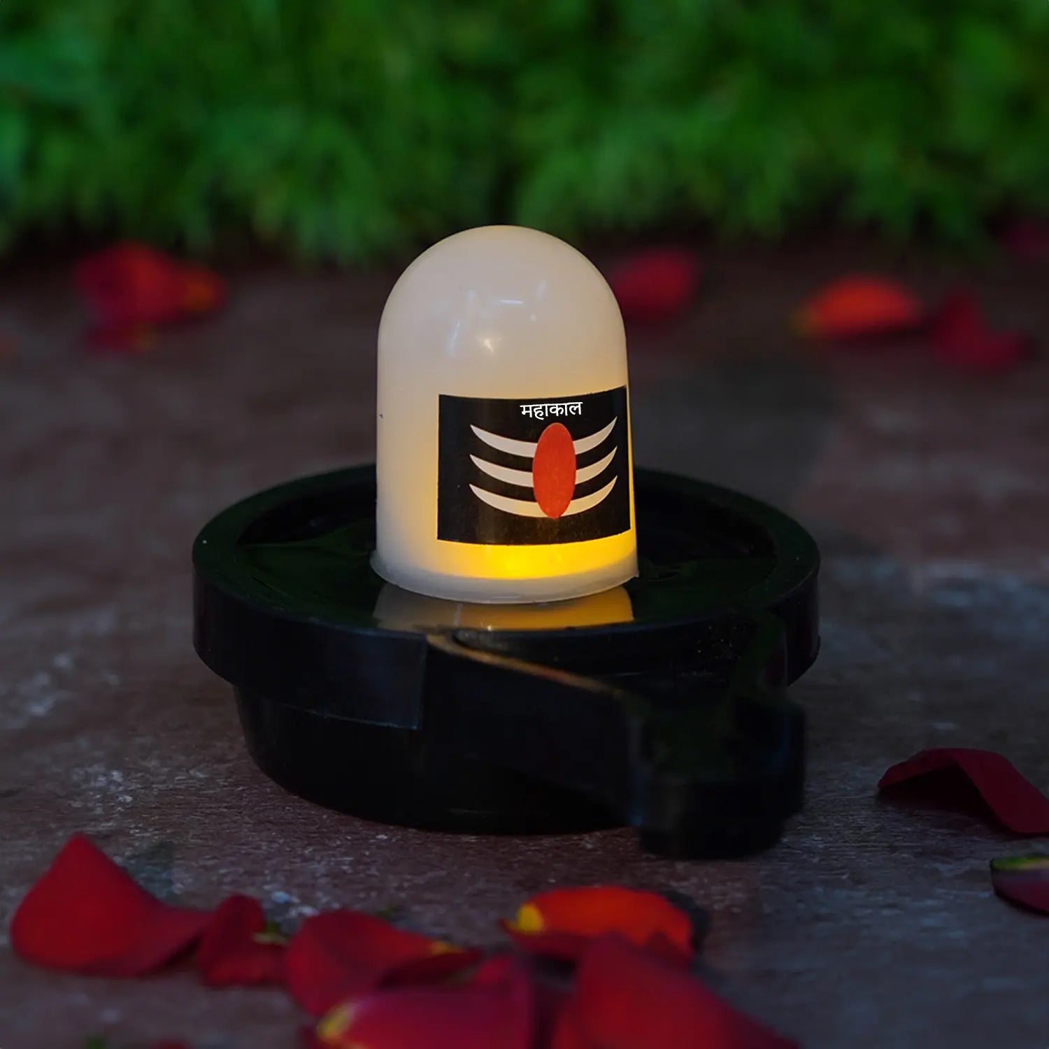 Water Sensor LED Shivling Idol for Pooja & Festivals Water Sensor LED Shivling Idol for Pooja & Festivals
